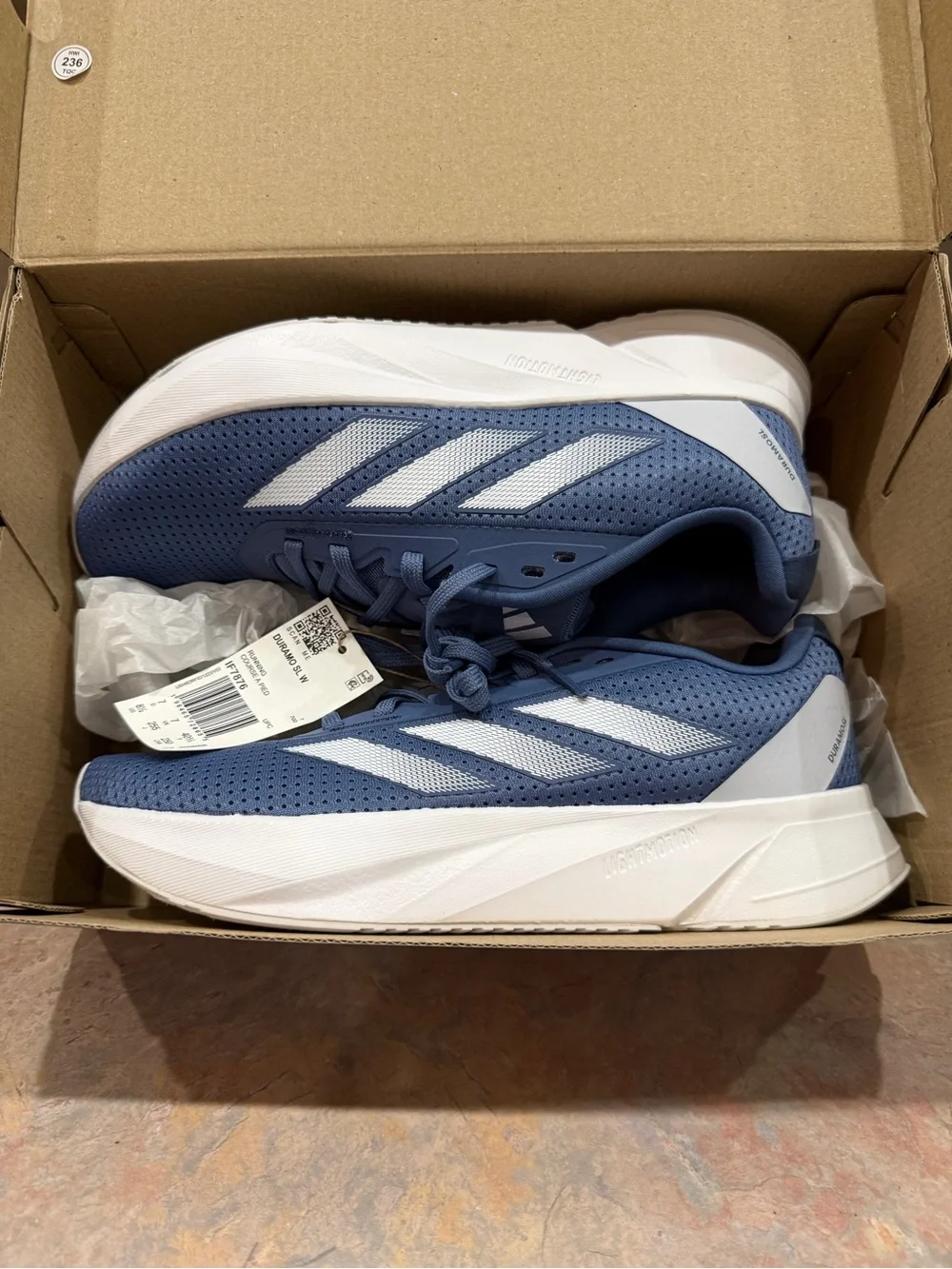 Adidas Women's 8.5 Duramo SL W Running Shoes Crew Blue/Cloud White